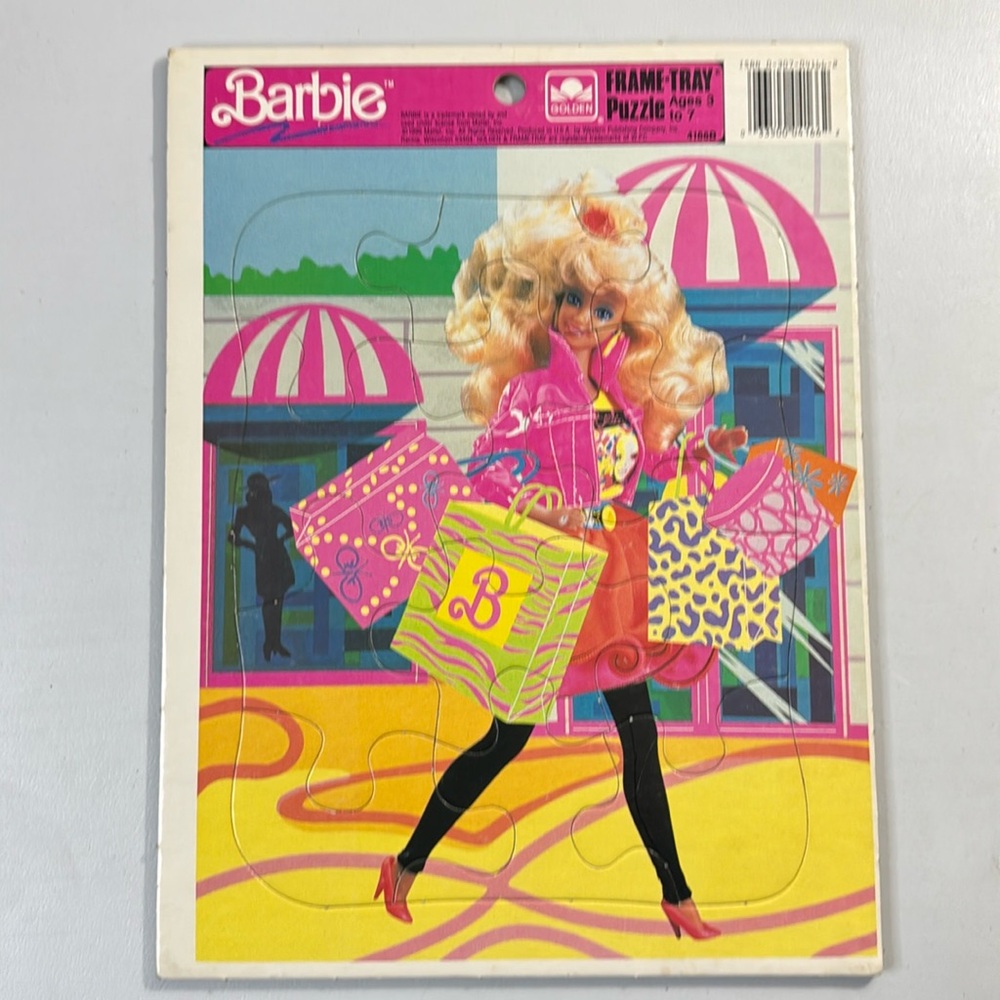 NOT ELIGIBLE FOR BUNDLE DEAL/SALE  Barbie Frame Tray Puzzle/Vintage